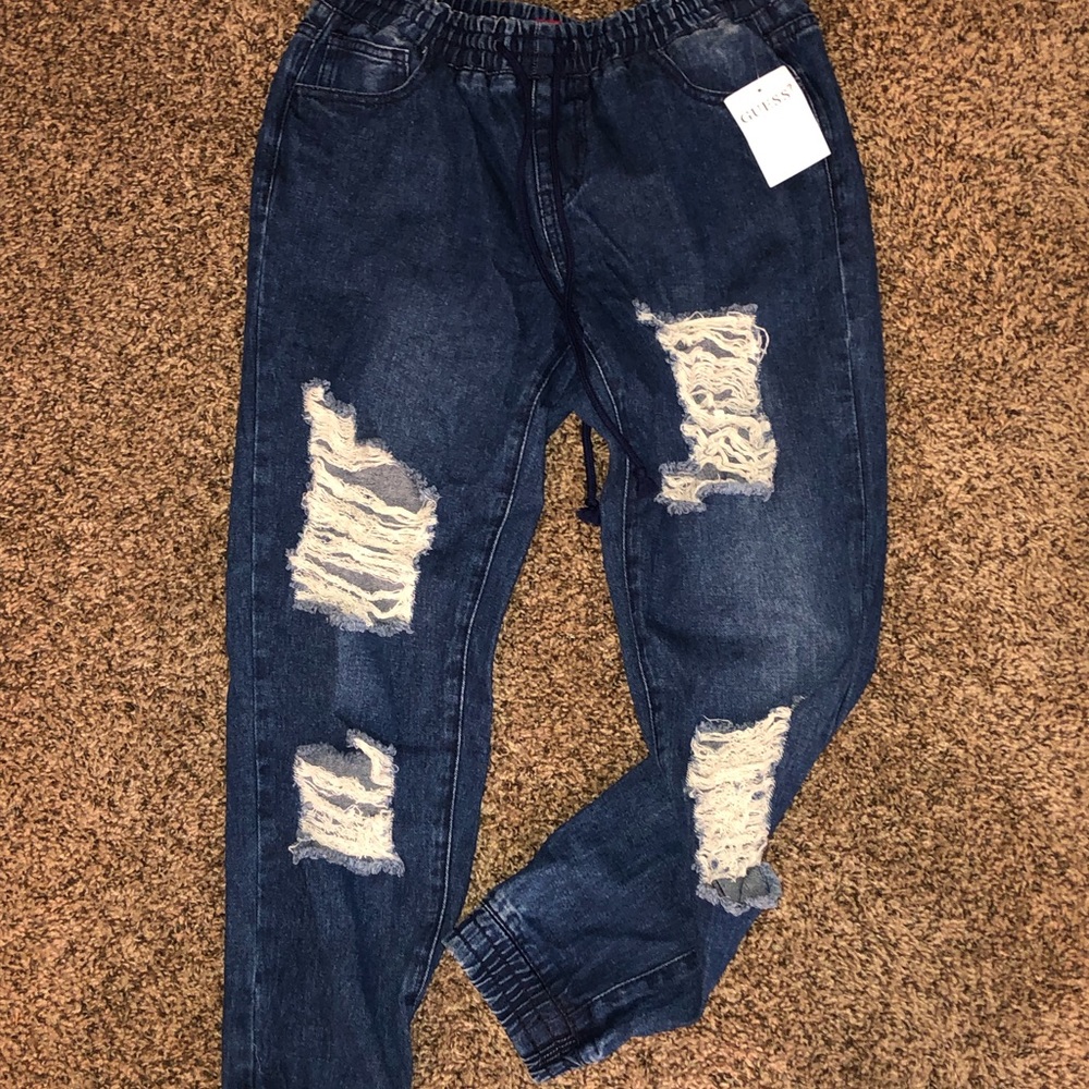 Guess denim joggers